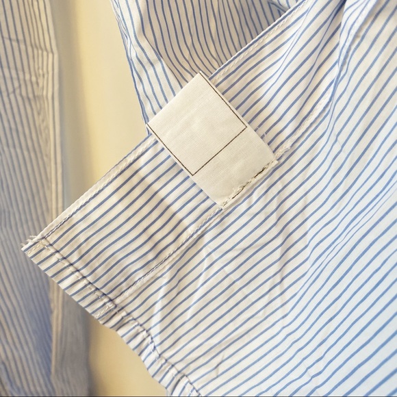 Frank & Eileen Barry Signature Crinkle Button Front Shirt Striped Women's  Small - Picture 6 of 9